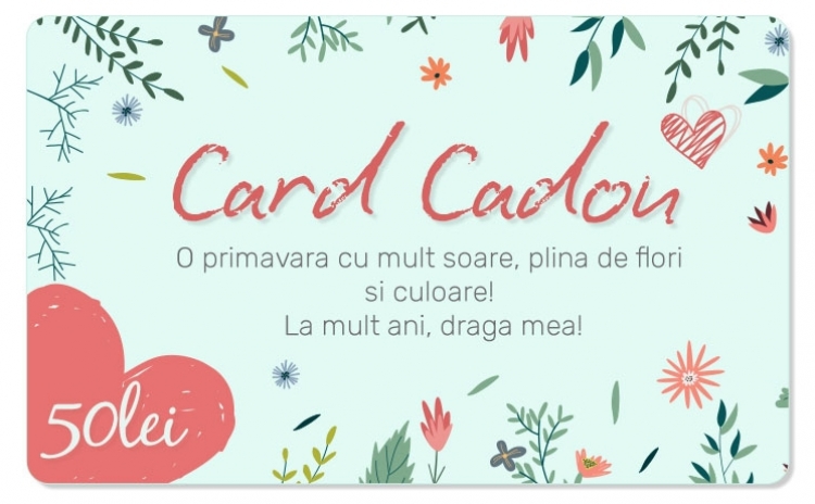 Vezi oferte>>Card Cadou in valoare de 50 RON
