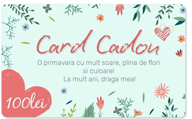 Vezi oferte>>CARD CADOU in valoare de 100 RON