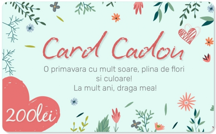 Vezi oferte>>CARD CADOU in valoare de 200 RON